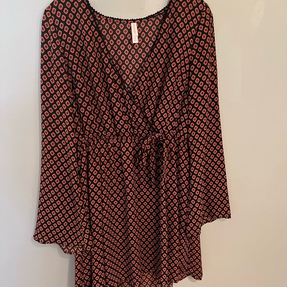 Black crossed top dress